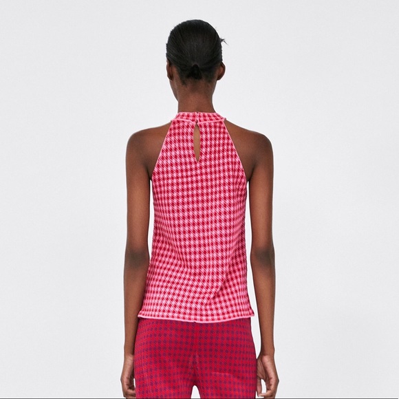 🖤NWT - Red & Pink Checkered Top 💗 - Picture 2 of 5